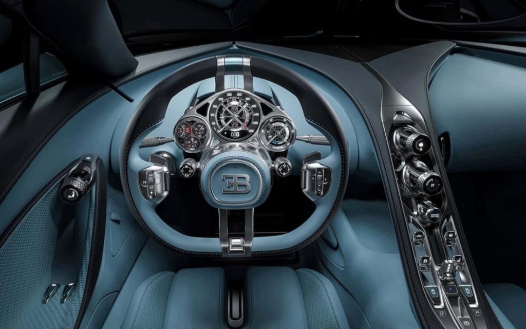 Tablero e interior del Bugatti Excalibur