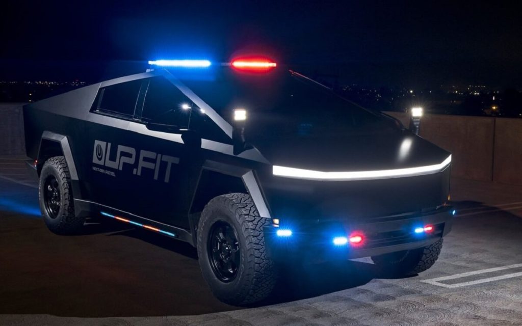 UP.FIT Tesla Cybertruck Next-Gen Patrol patrulla