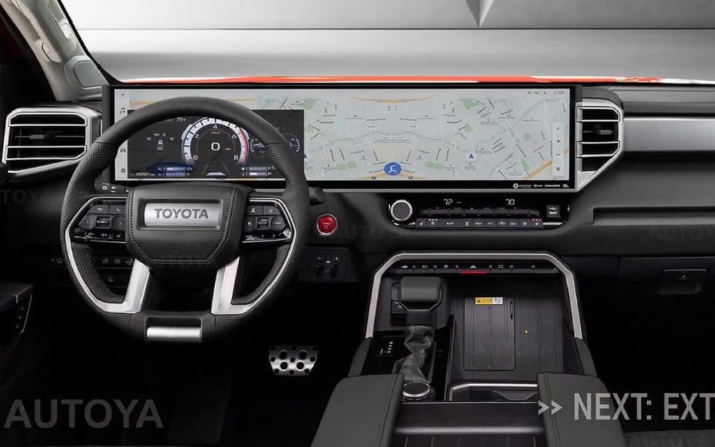 Pantalla e interior de la Toyota Tundra 2025